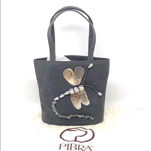 VTG New Pibra Evening Bag with Dragonfly Motif - Picture 1 of 7